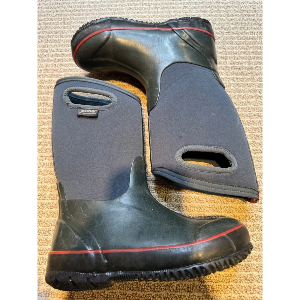 Bogs Solid Classics Kids‎ Waterproof Insulated Winter Boots Black Navy size 3
